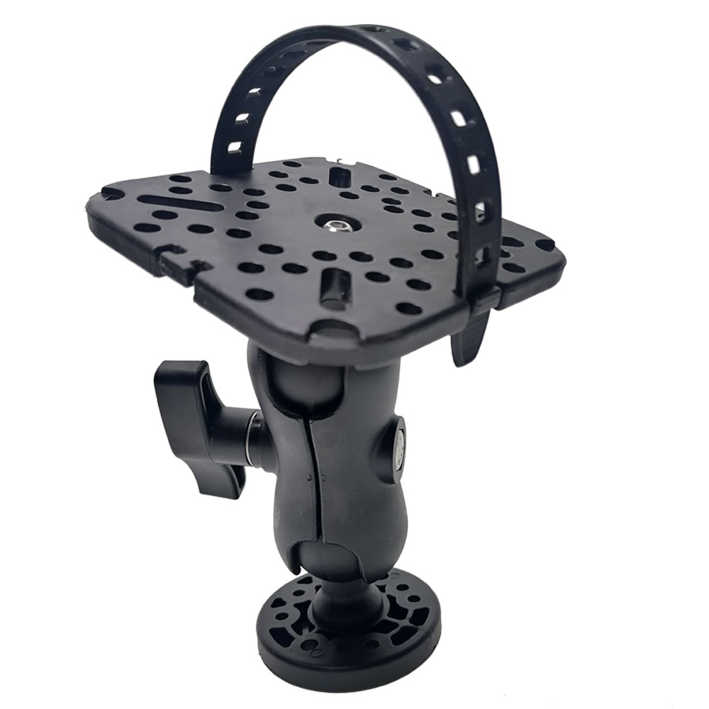 Fish Finder Mount - 360-Grad-Universal-Kajak-Fischfinder-Platte, GPS, elektronischer Fischfinder, rotierende Kugelmontageplatte