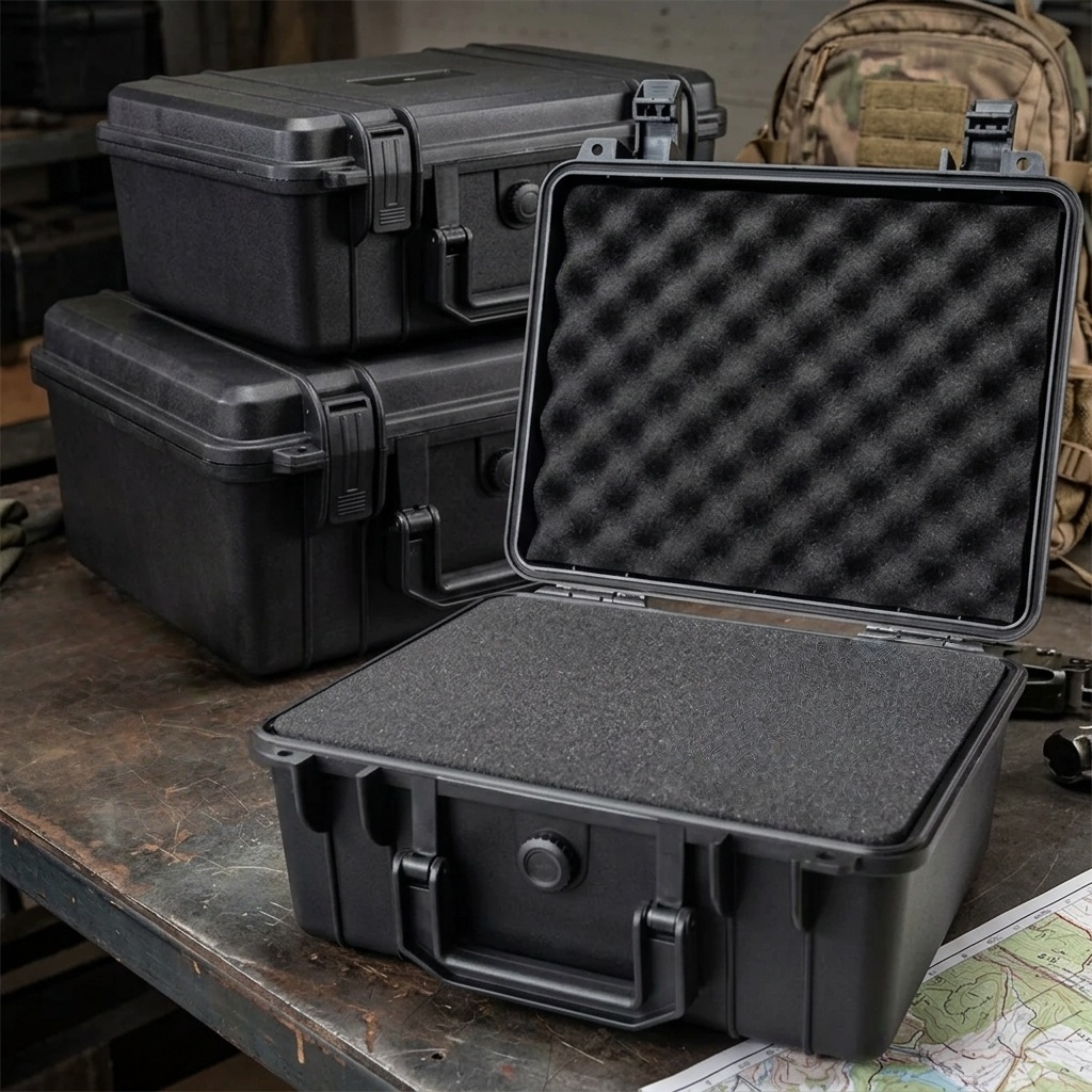 Fish Finder Case - Wasserdichte Hartschalen-Organizer-Box, Tragbare Stoßfeste Werkzeugkiste für