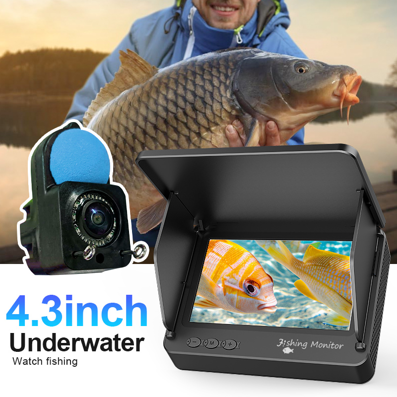 Fish Finder Portable - Unterwasser-Angelkamera, 1080P HD Fischfinder mit Infrarotlichtern,