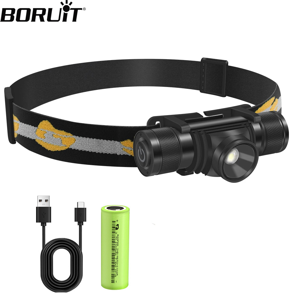Fish Finder Charger - BORUIT D20 Zoombare Mini-Stirnlampe, 1000 lm,