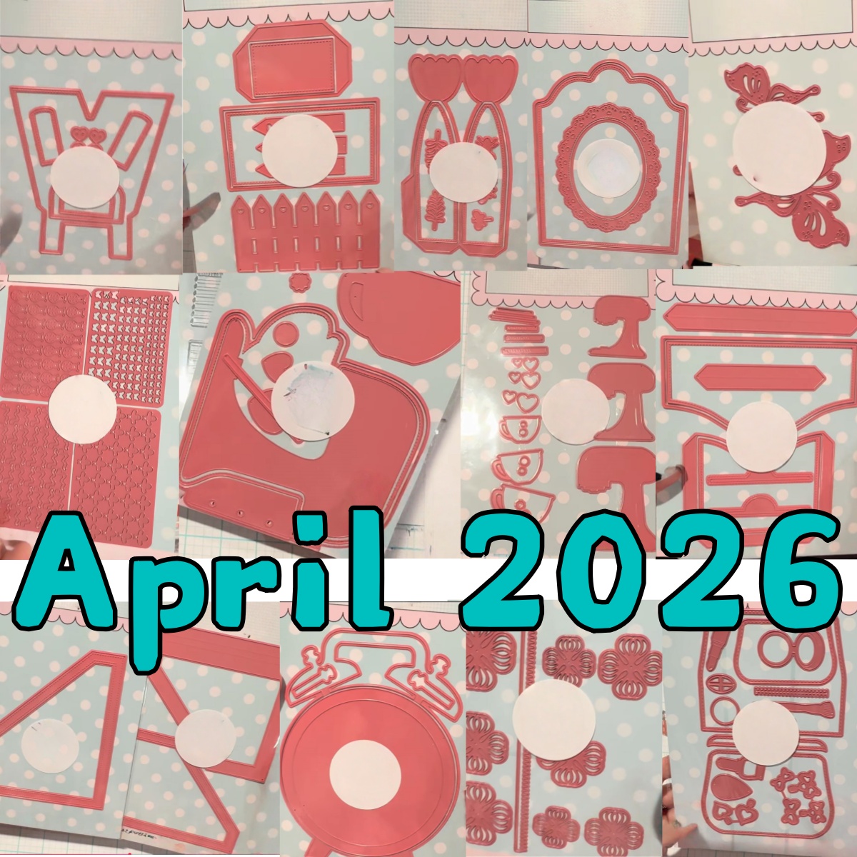 Fish Alarm - April 2026 Zaun-Wecker-Kosmetik-Metall-Stanzformen, transparente Stempel für
