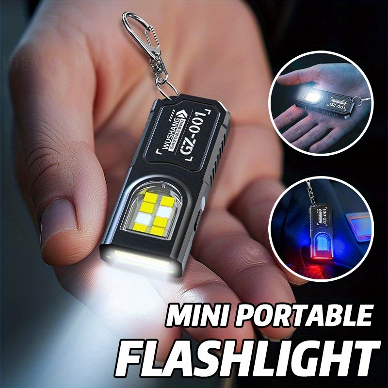 Fishing Light - Leistungsstarke Mini COB LED Schlüsselanhänger-Taschenlampe USB-C