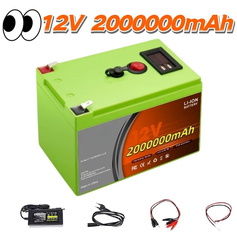 Fish Finder Charger - LiFePO4 12V 200Ah Wiederaufladbare Lithium-Batterie mit