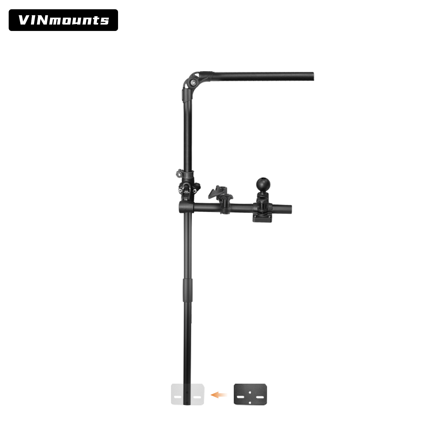 Fish Finder Mount - VINmountsLivescope Fischfinder-Rutenhalterung für Kajaks/Boote Universal 360