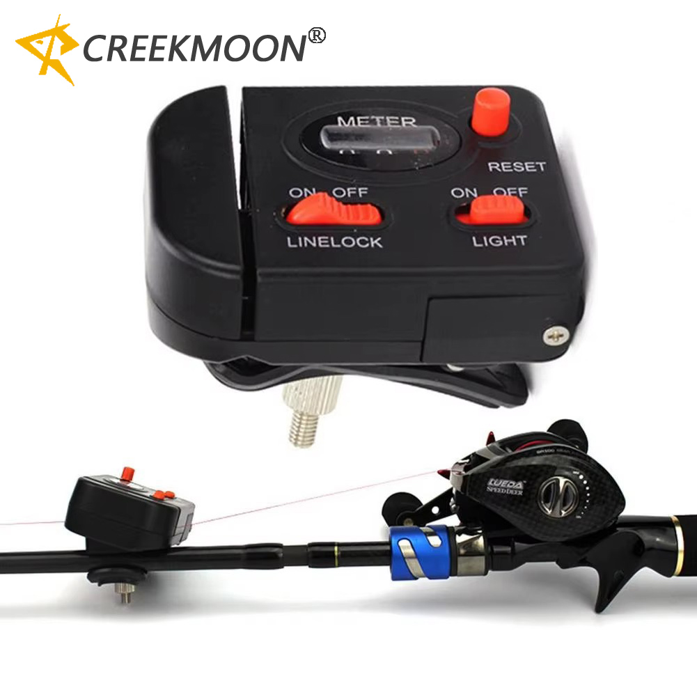 Fishing Depth Finder - Digitale Angelschnur-Zähleranzeige, 0–99,9 m, Clip-on-Tiefenmesser, Lager,