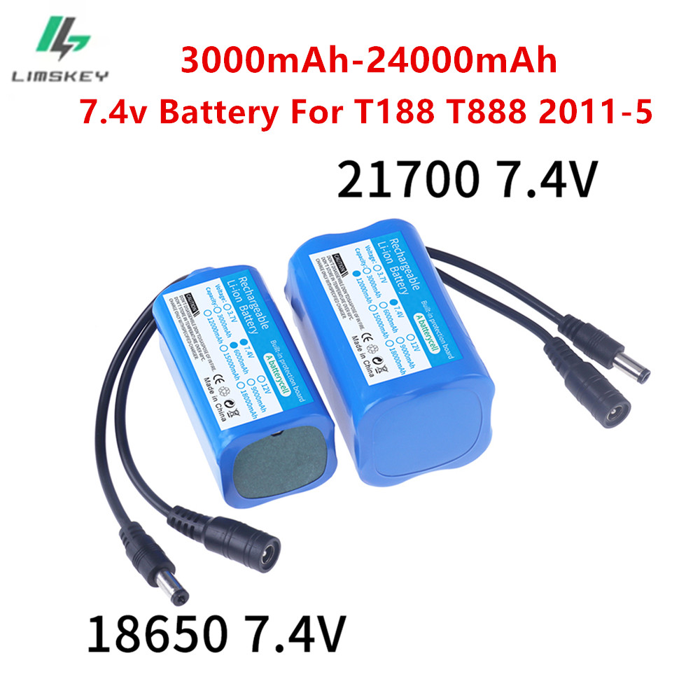 Fish Finder Charger - 7,4 V batterie 3000 mah/6000 mah/9000