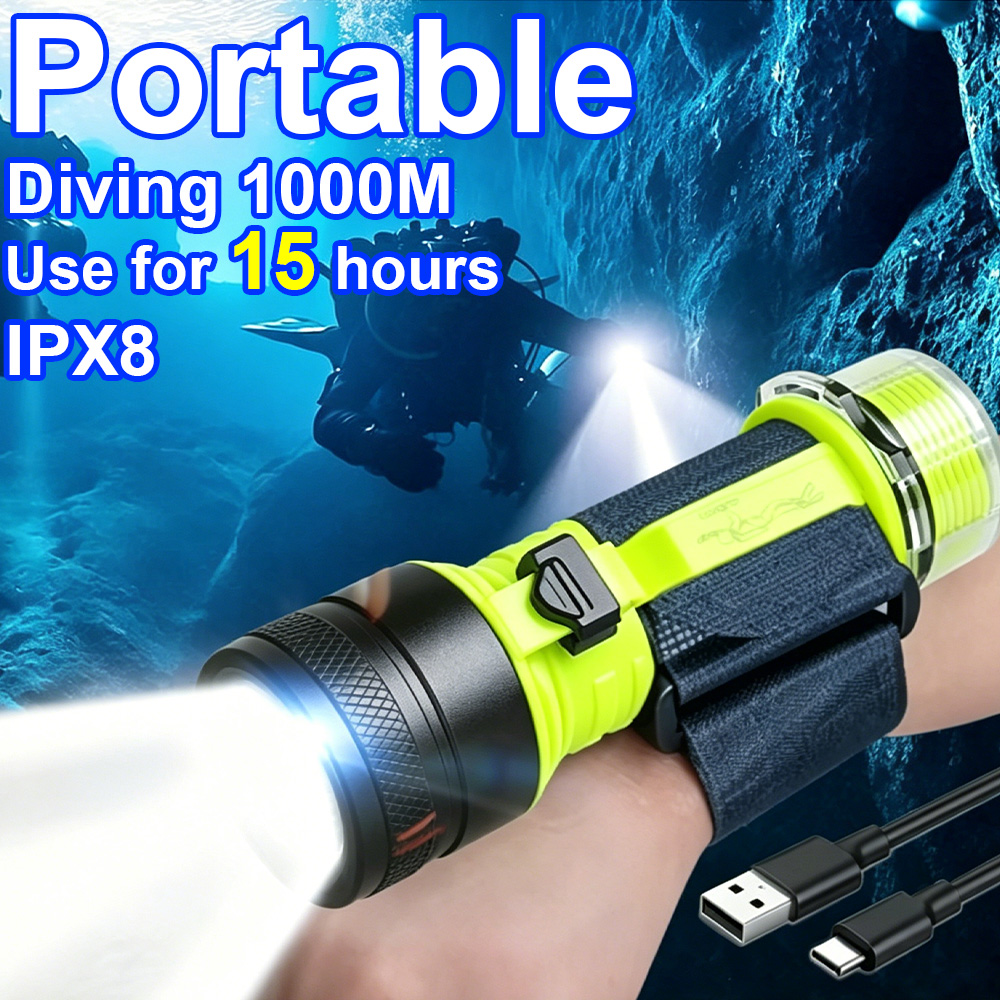 Fishing Light - Neue Tragbare Professionelle LED-Tauchlampe Starkes Licht