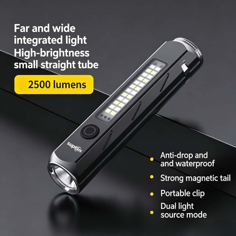 Fishing Light - LED-Taschenlampe mit starkem Licht, Typ-C-Aufladung, kleine
