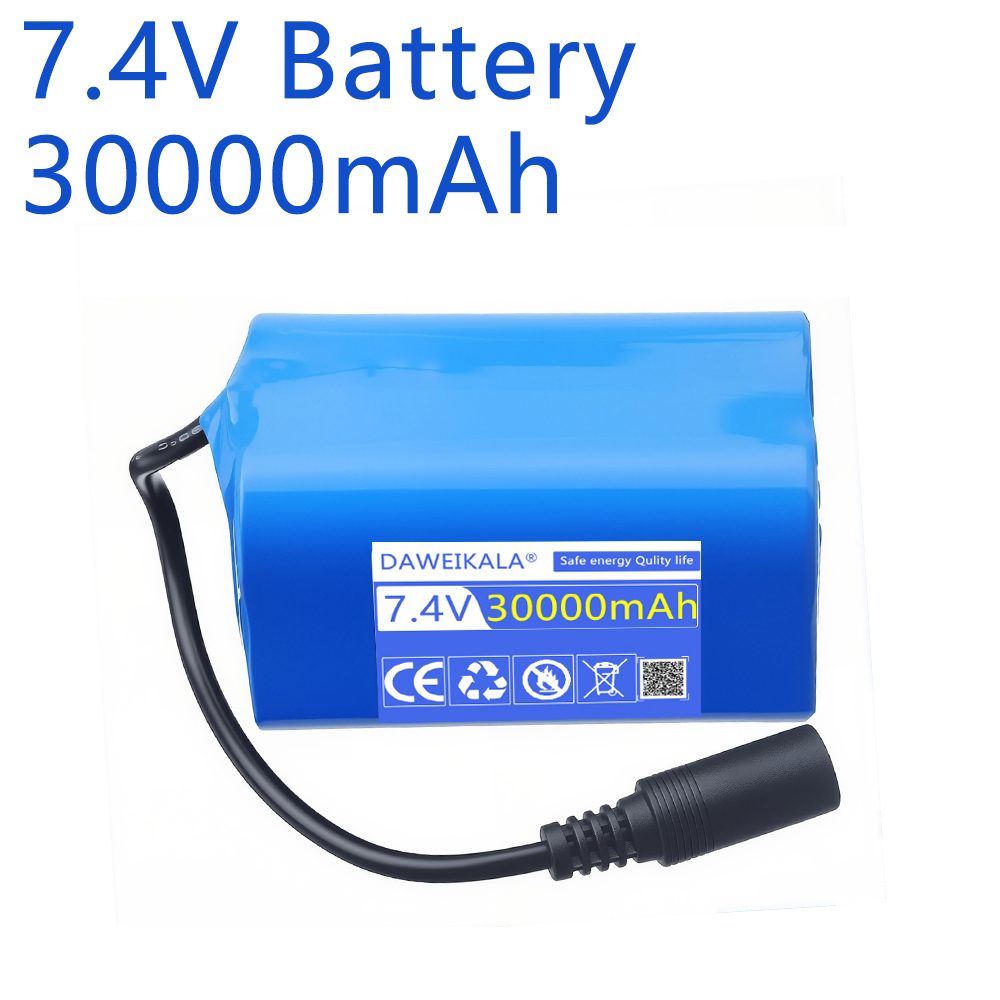 Fish Finder Charger - 7,4V 30000mAh Akku mit USB-Ladegerät für
