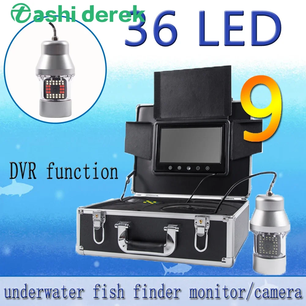 Fishing Camera - Fischfinder F08A 9-Zoll-Unterwasser-Angelkamera, breite Betrachtung, 1000