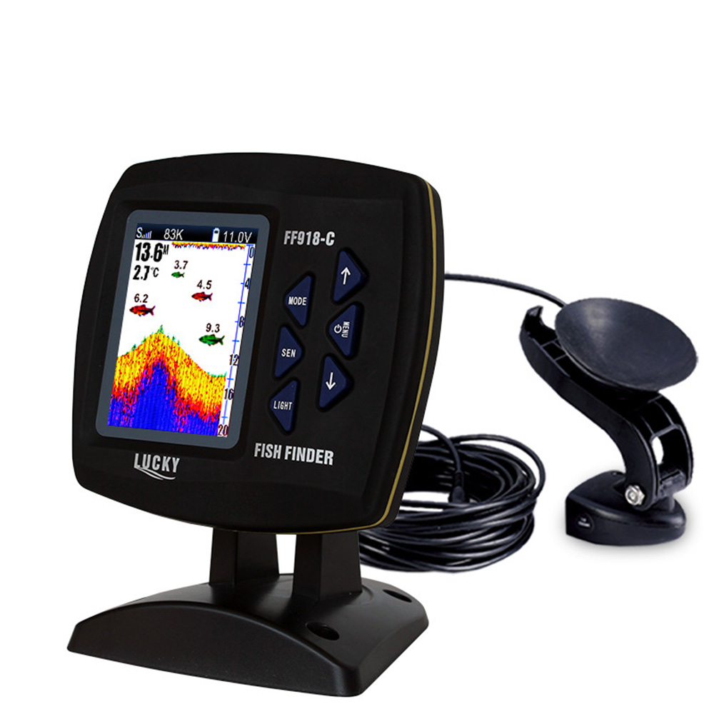 Fish Finder Transducer - FF918-C100DS Farbbild schirm verdrahteter Fisch finder