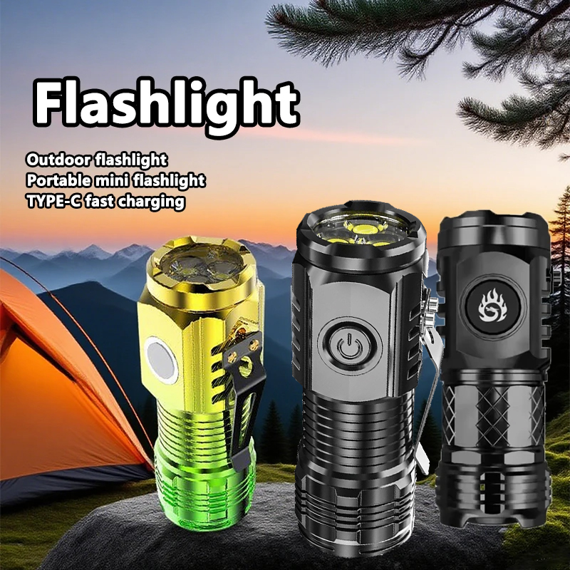 Fishing Light - Superhelle MINI-LED-Taschenlampe, wiederaufladbar, Angelbeleuchtung, Laterne, leistungsstarke