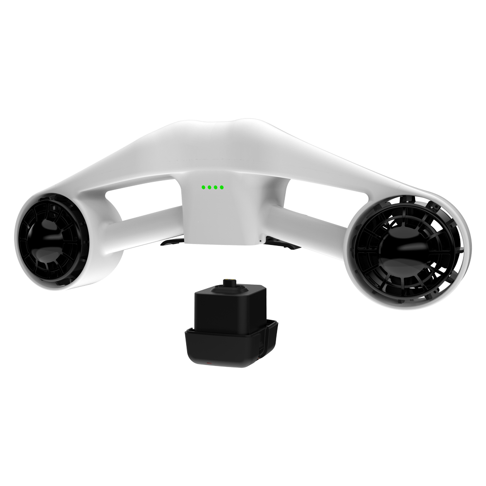 Underwater Camera - Unterwasser-Scooter mit Doppelmotoren und Action-Kamera-Halterung, 40M