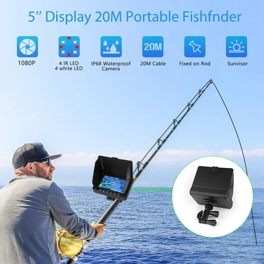 Fisch Finder 5,0 Zoll LCD Disp – Fish Finder Cable Bewertung und Preis