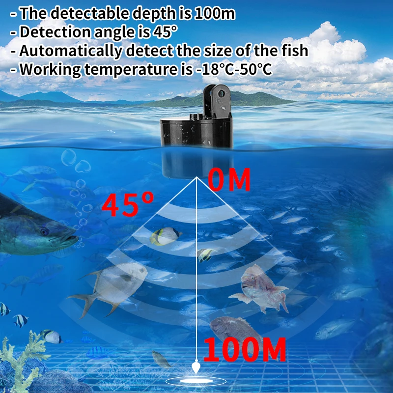 Alarm 100 m tragbare Sonar-Fis – Fish Finder Portable Bewertung und Preis