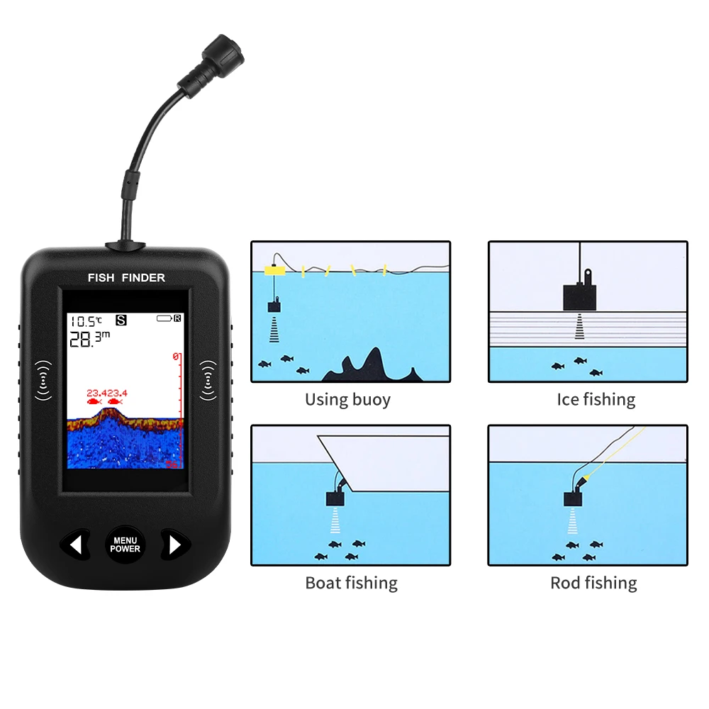 Alarm 100 m tragbare Sonar-Fis – Fish Finder Portable Bewertung und Preis