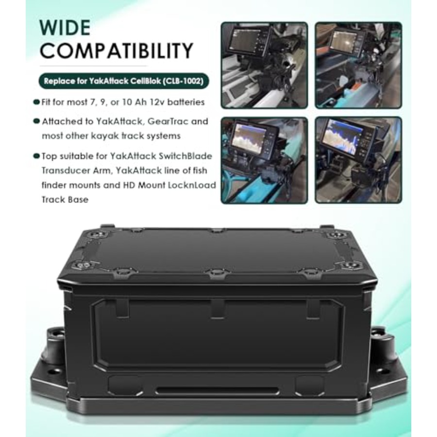 Schienenmontierte Batteriebox  – Fish Finder Mount Bewertung und Preis
