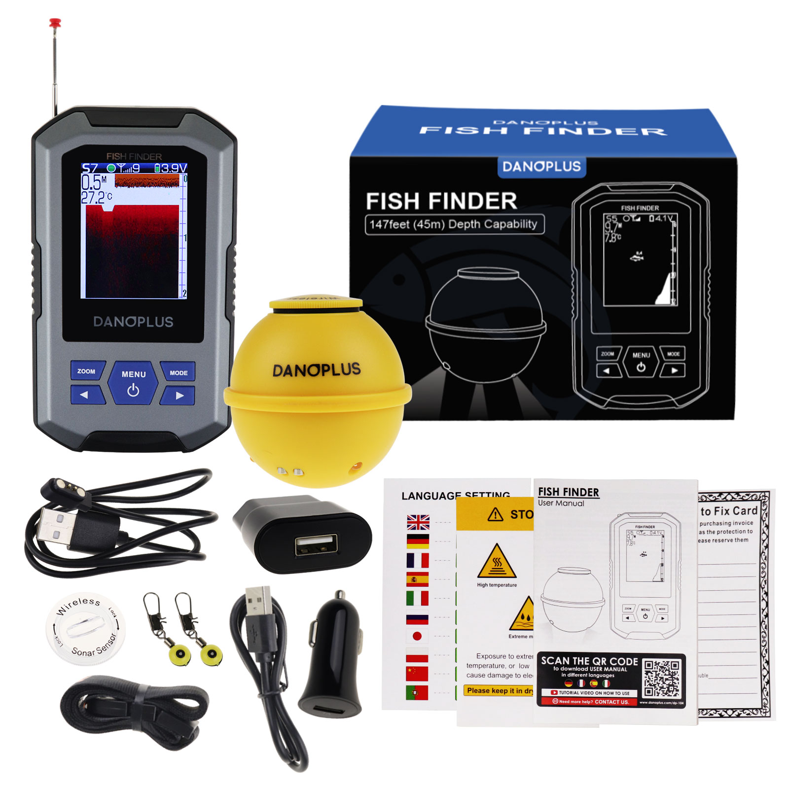 Fischfinder, kabelloser Sonars – Fish Finder Bewertung und Preis
