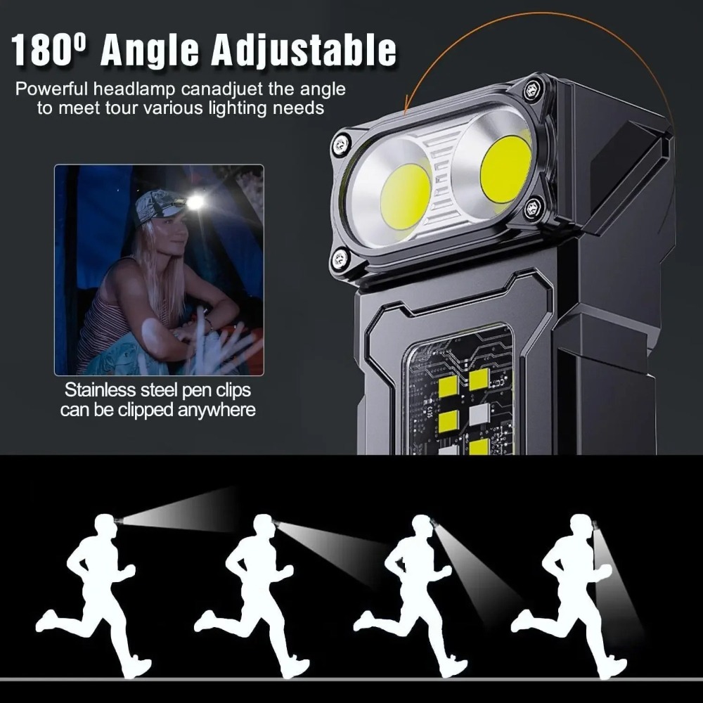 180 °   Drehbare LED-Taschenla – Fishing Light Bewertung und Preis