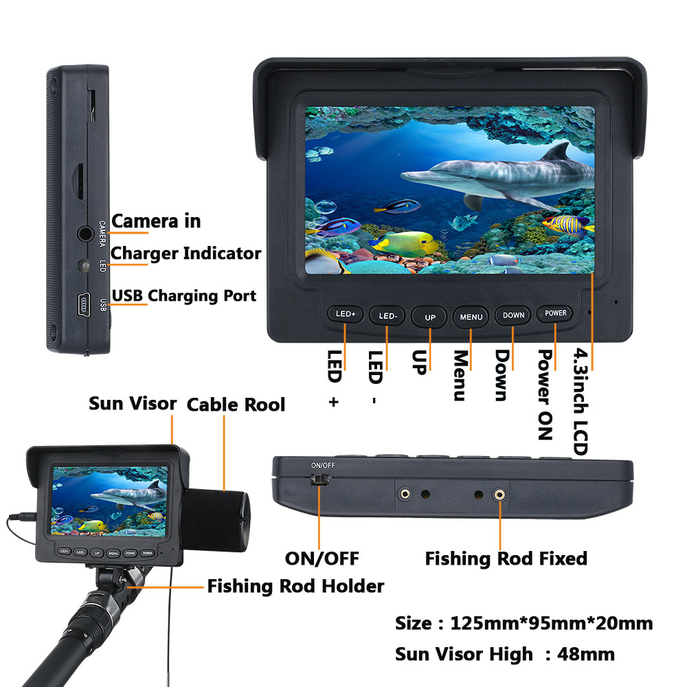15M 1200TVL Unterwasser-Fische – Fish Finder Cable Bewertung und Preis