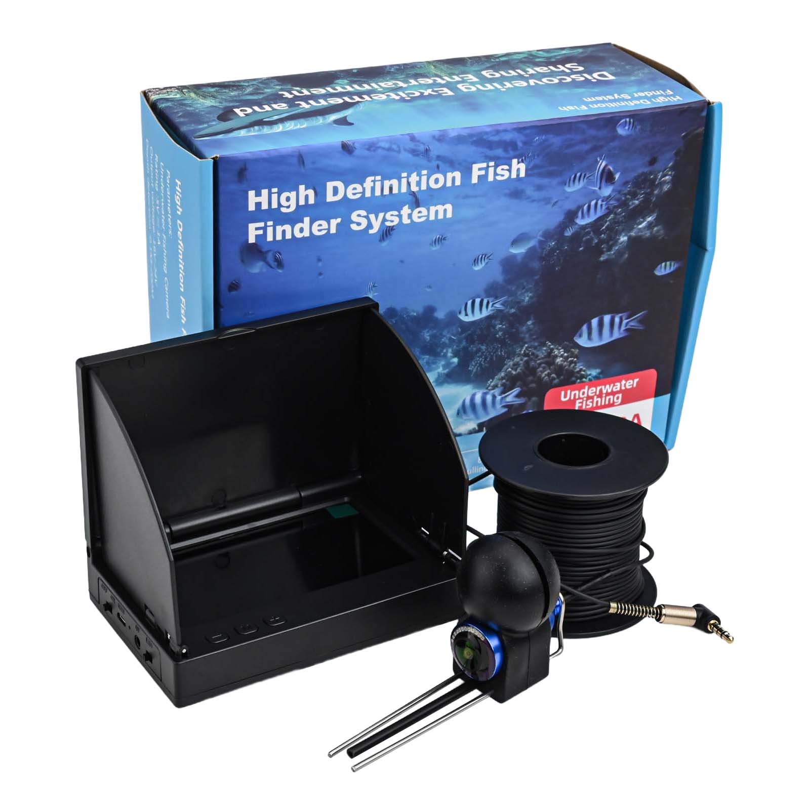 4,3-Zoll-HD-Bildschirm-Fischfi – Fishing Depth Finder Bewertung und Preis